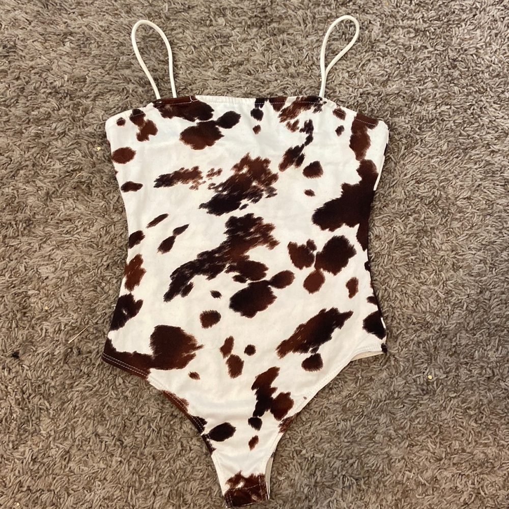 Cow Print bodysuit
